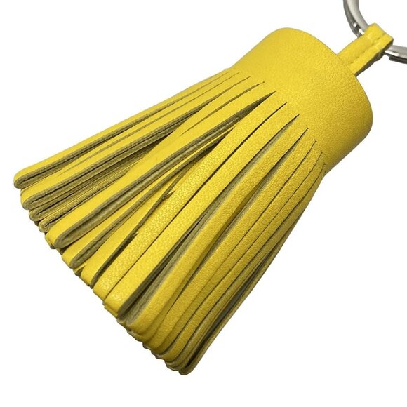 Auth HERMES Carmen Lime Agneau Milo U Bag Charm - Picture 3 of 4